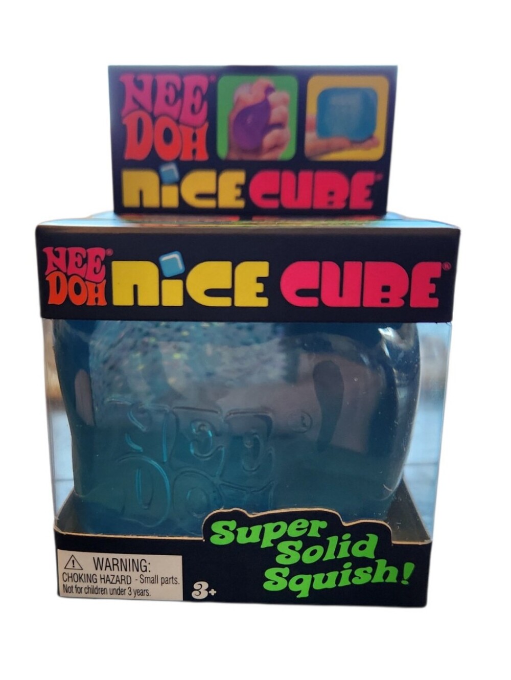NEW NeeDoh Nice Cube Super Solid Squish "The Squish That Resists" Teal Squeeze
